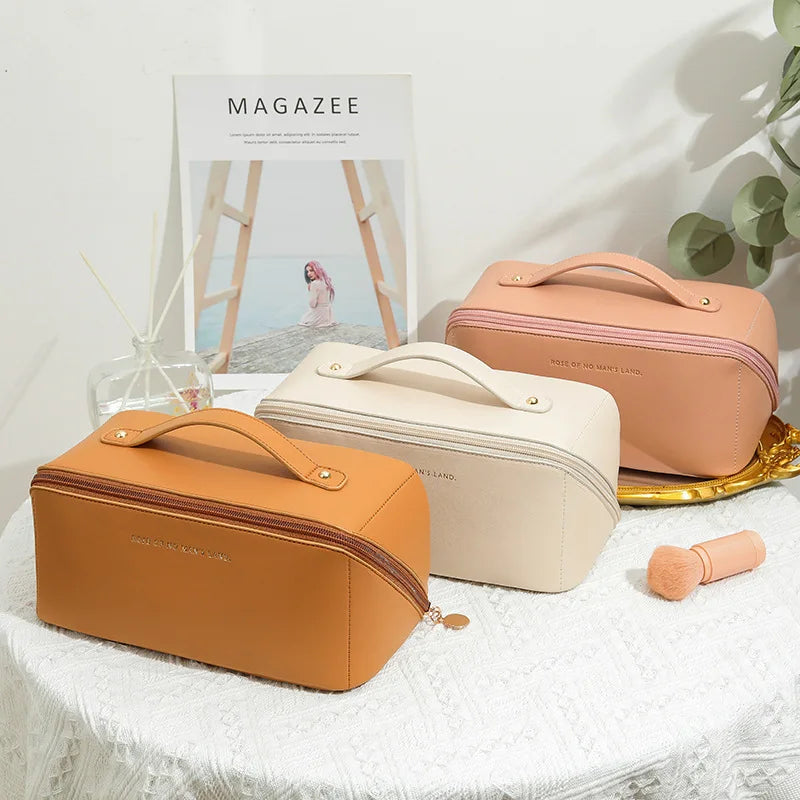 Organizer Female Toiletry Kit Bag Makeup Case Storage Pouch Luxury Lady Box, Cosmetic Bag, Organizer Bag for Travel Zip
