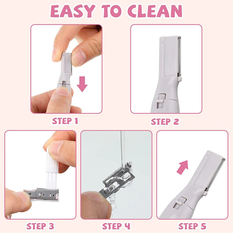 Electric Eyebrow Trimmer Mini Shaver Hair Remover Facial Shaver Hair Remover Facial and Neck Blur Lips Body Arms and Legs